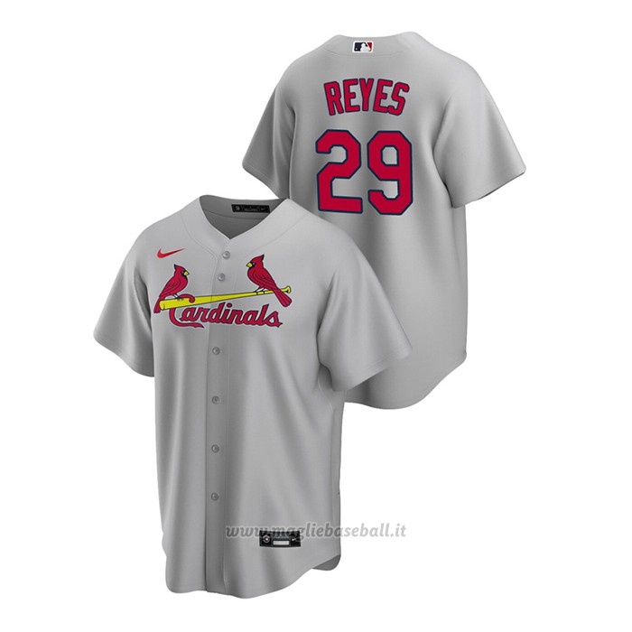 Maglia Baseball Uomo St. Louis Cardinals Alex Reyes Replica Road Grigio